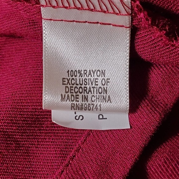 Self E by Self Esteem Cranberry Hooded Cardigan - Picture 6 of 6